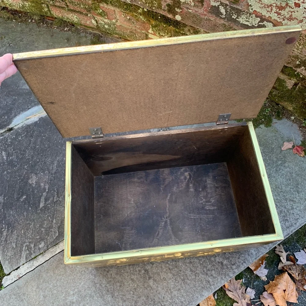 Brass embossed box